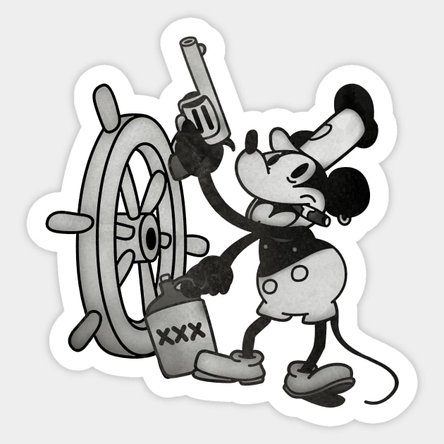 Steamboat Willie Moonshine Tour! Sticker by HtCRU